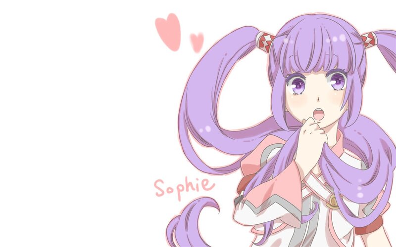 anime girl with purple hair