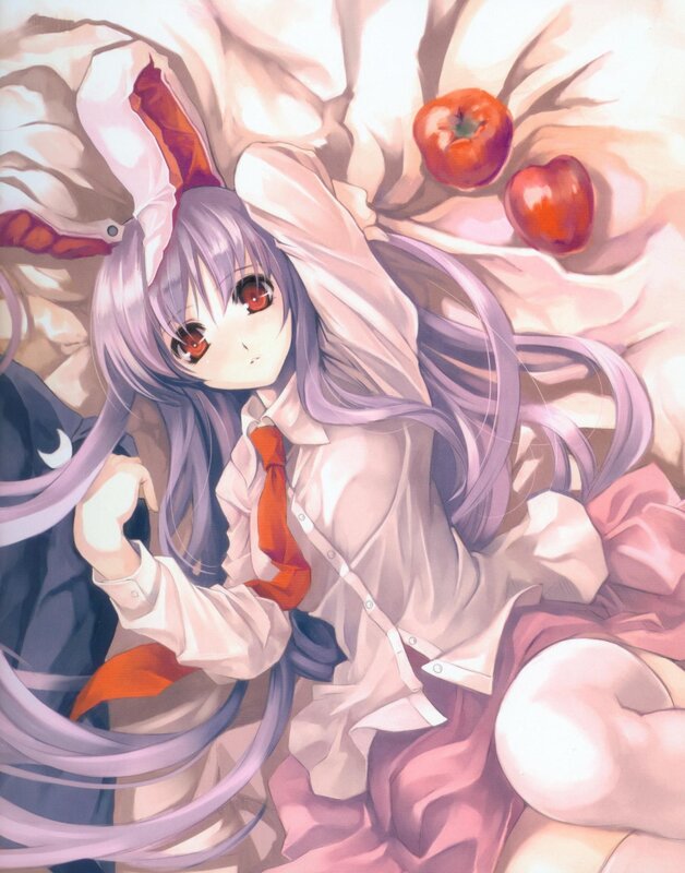 anime girl with purple hair