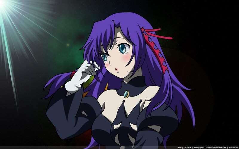 anime girl with purple hair