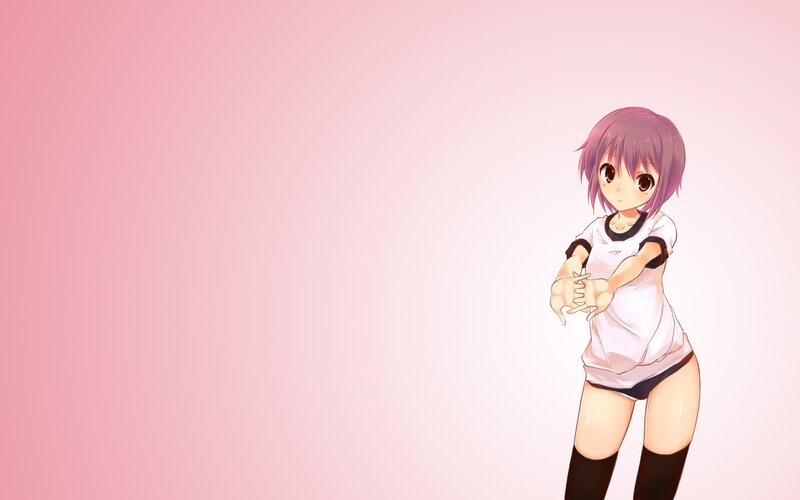anime girl with purple hair