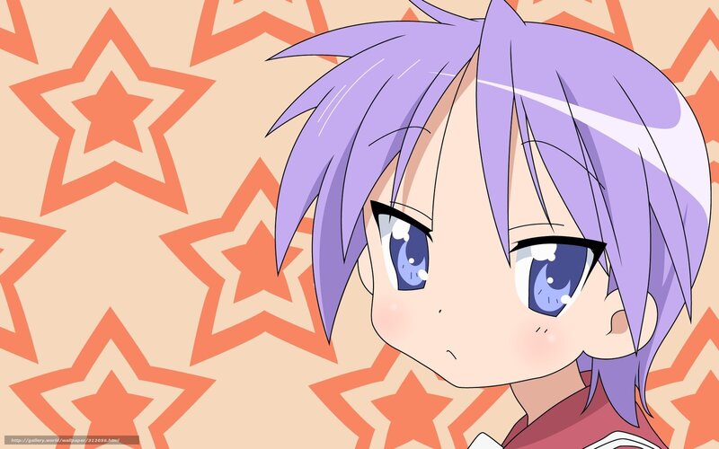 anime girl with purple hair