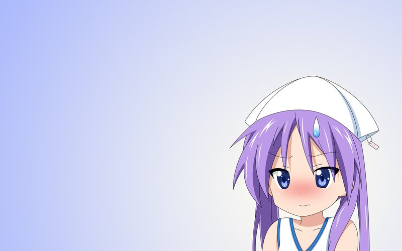 anime girl with purple hair