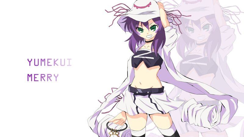 Anime girl with purple hair