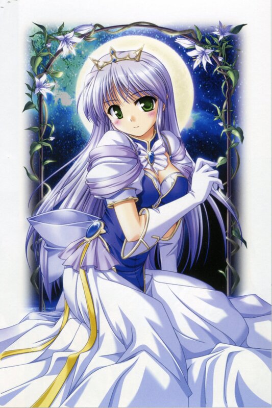 anime girl with purple hair