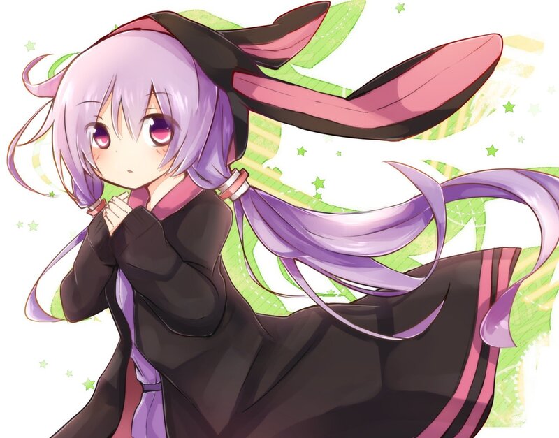 anime girl with purple hair