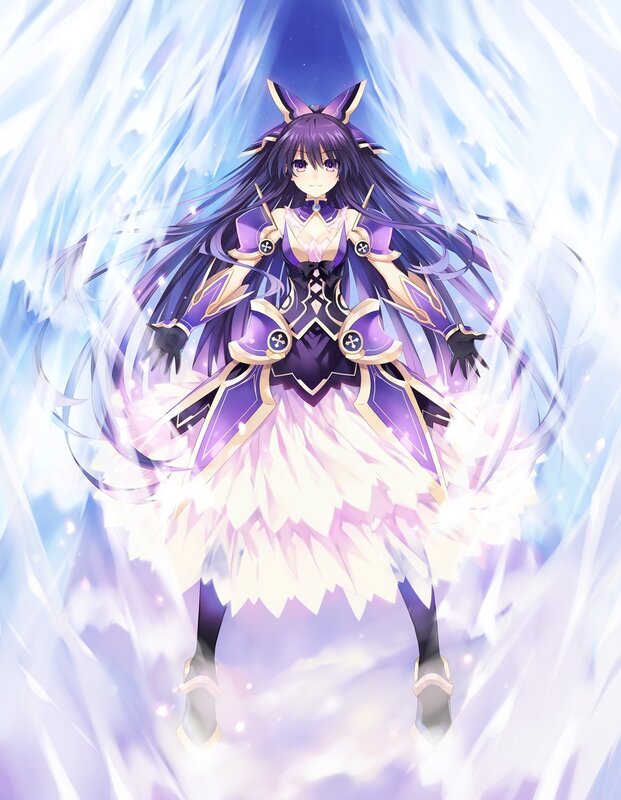 anime girl with purple hair