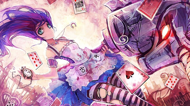 Anime Girl with Purple Hair — Chaotic