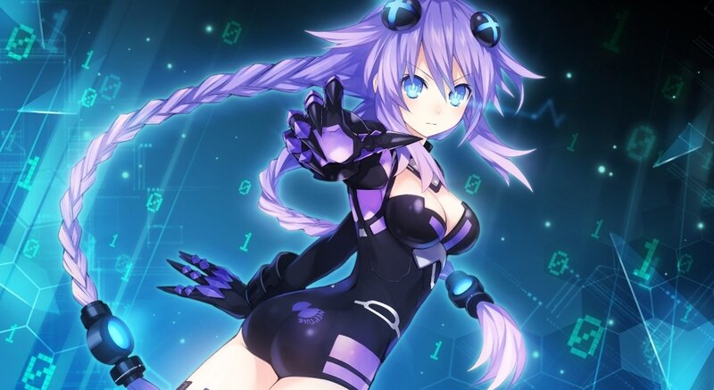Anime Girl with Purple Hair — Dramatic, Binary Code
