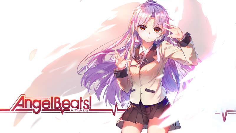 Anime Girl with Purple Hair — Dramatic, Digital Art, School Uniform