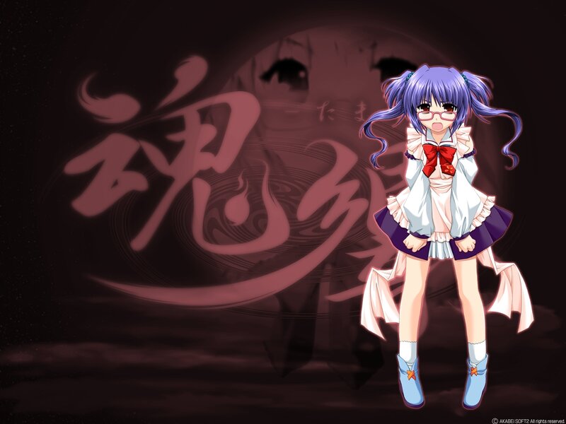 Anime Girl with Purple Hair — Dramatic, Night, Glasses