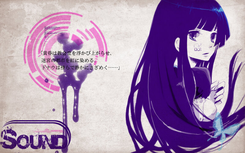 Anime Girl with Purple Hair — Dramatic, Night, Manga