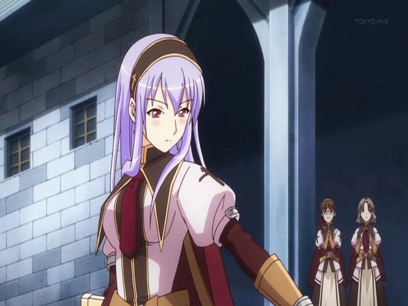 Anime Girl with Purple Hair — Dramatic, Night