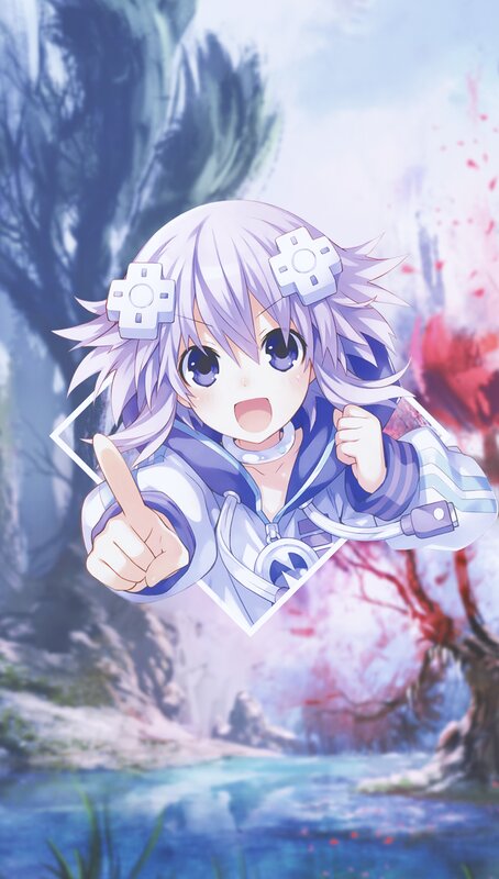 Anime Girl with Purple Hair — Dramatic, Spring, Game Controller