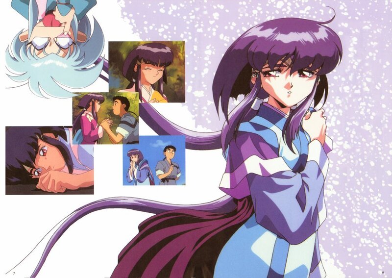 Anime Girl with Purple Hair — Dramatic, Winter, Character Collage