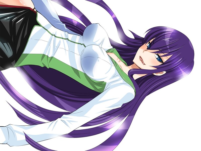 Anime Girl with Purple Hair — Dynamic