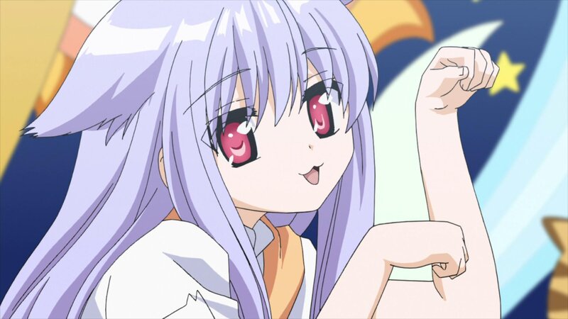 Anime Girl with Purple Hair — Energetic, Night
