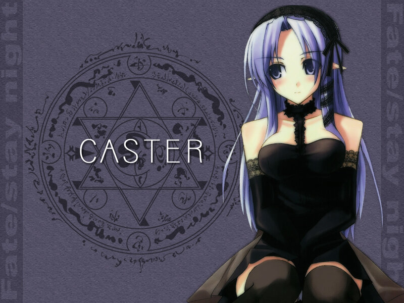 Anime Girl with Purple Hair — Mysterious, Magic Circle
