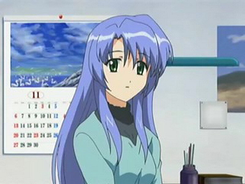 Anime Girl with Purple Hair — Neutral, Calendar