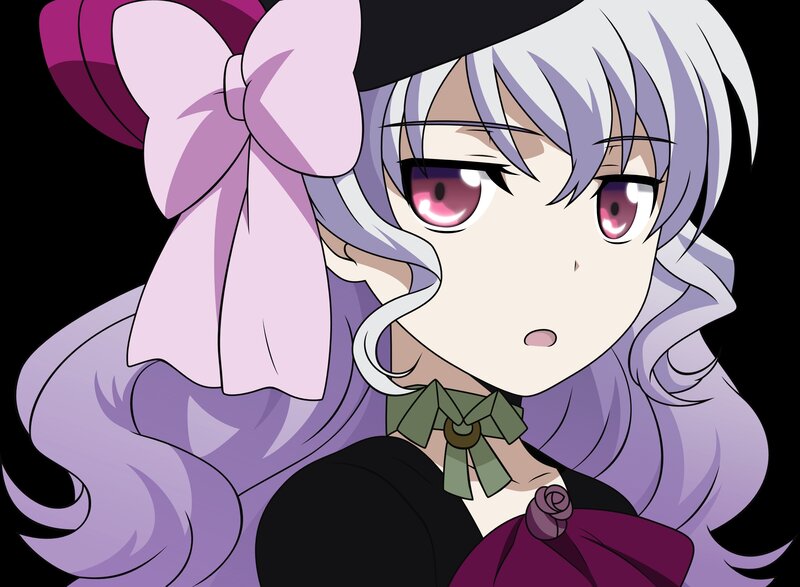 Anime Girl with Purple Hair — Neutral, Hat