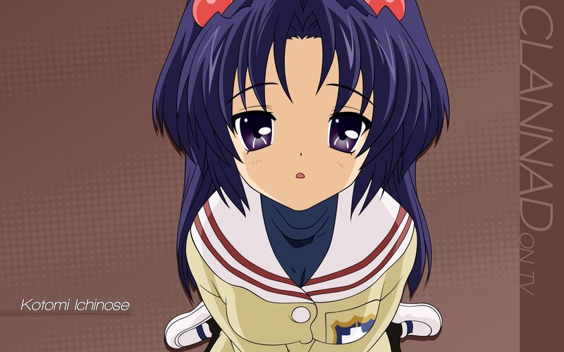 Anime Girl with Purple Hair — Neutral, School Uniform
