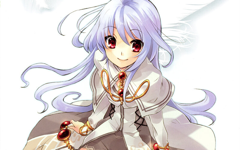 Anime Girl with Purple Hair — Serene, Manga