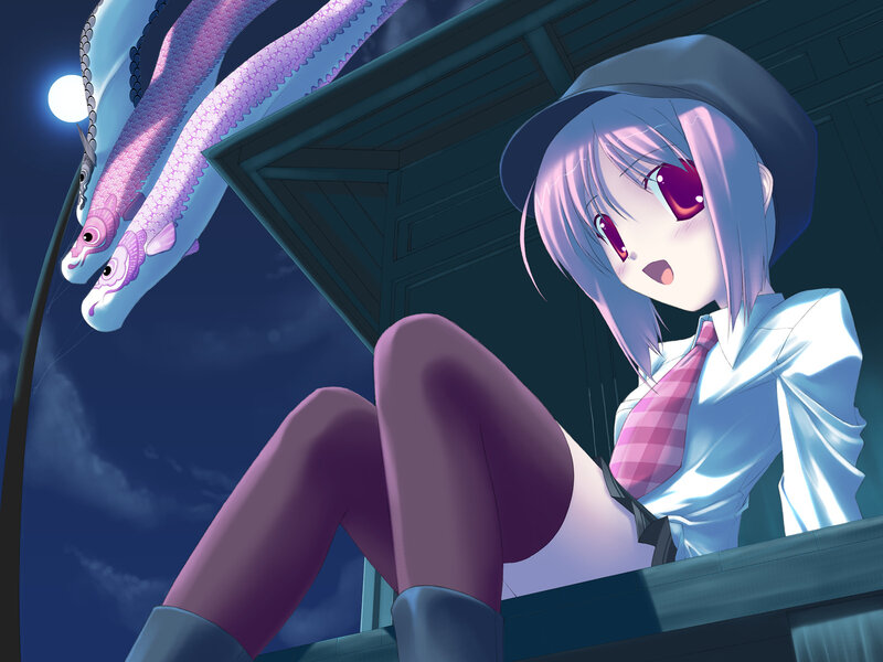anime girl with purple tentacles