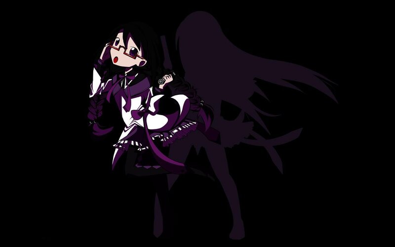 anime girl with purple wings