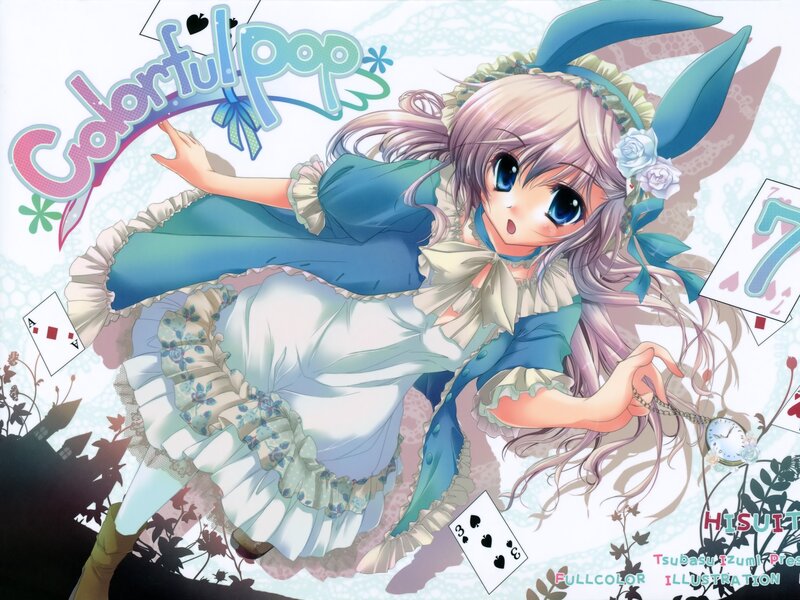 anime girl with rabbit ears