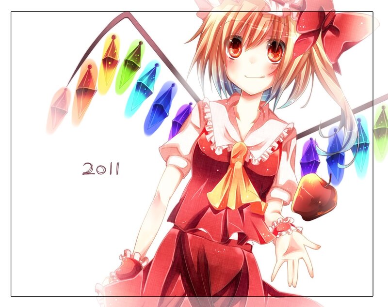 Anime Girl with Rainbow Crystals
