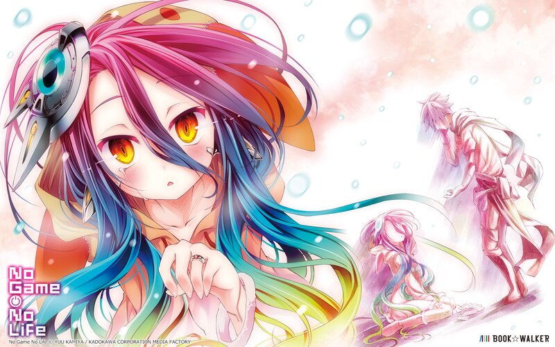 Anime Girl with Rainbow Hair — Pink, Dreamy