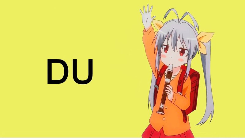 Anime Girl with Recorder