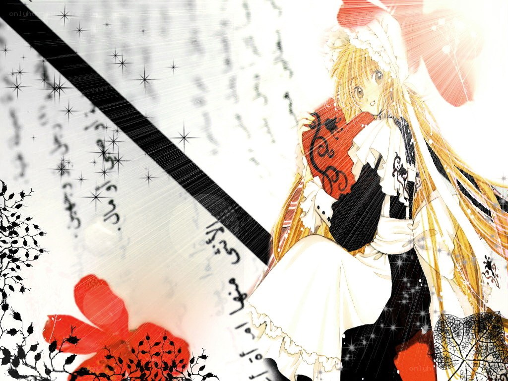 anime girl with red book