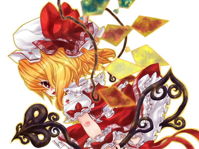 anime girl with red bow