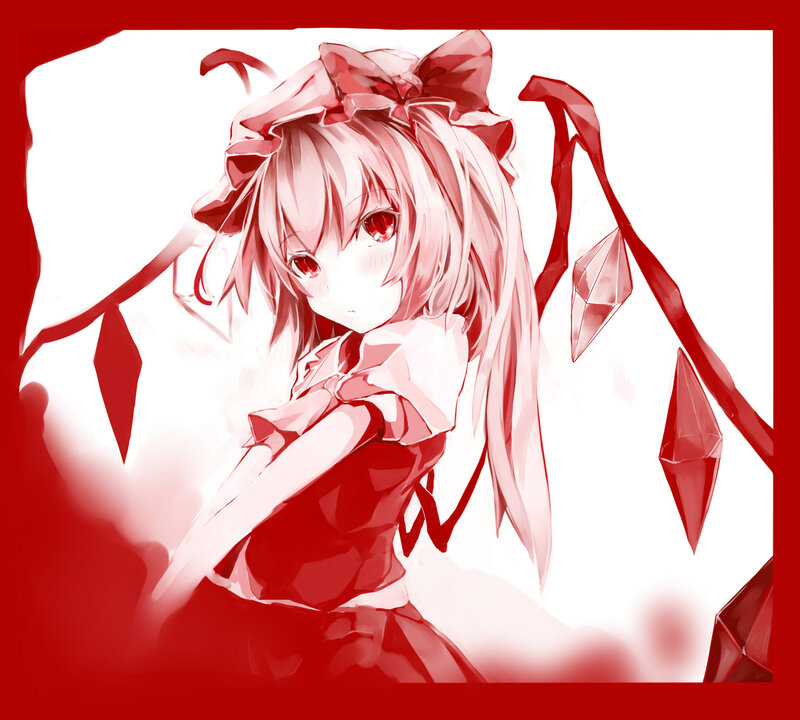 anime girl with red bow