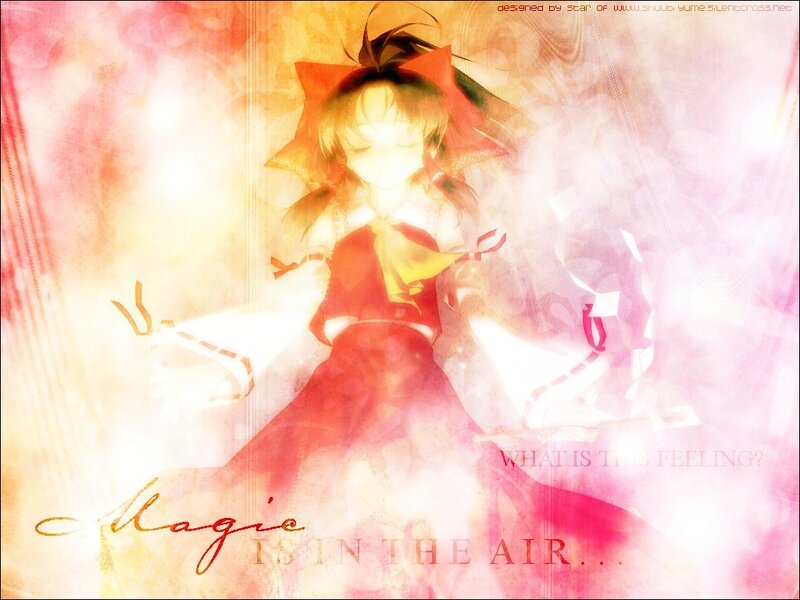 Anime Girl with Red Bow — Pink