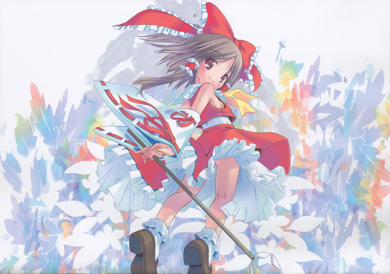 Anime Girl with Red Bow — Playful, Spear