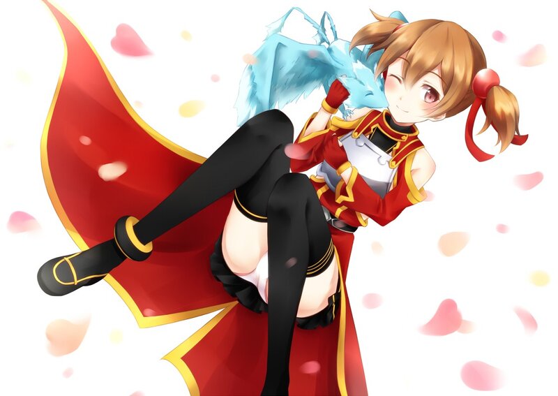 Anime girl with red cape