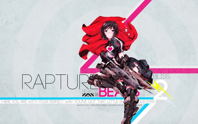 Anime Girl with Red Cape — Dramatic, Digital Art
