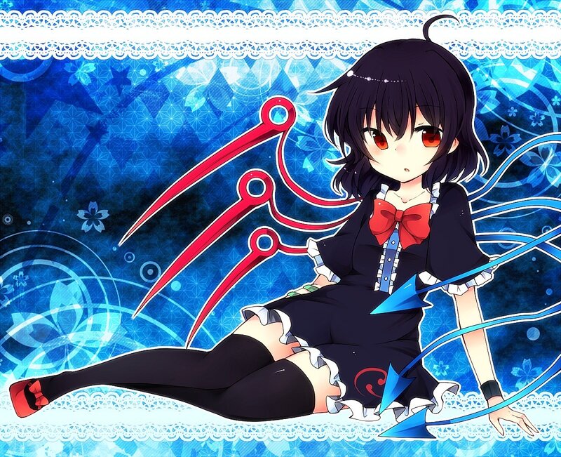 Anime girl with red claws