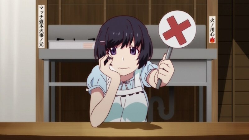 anime girl with red cross sign
