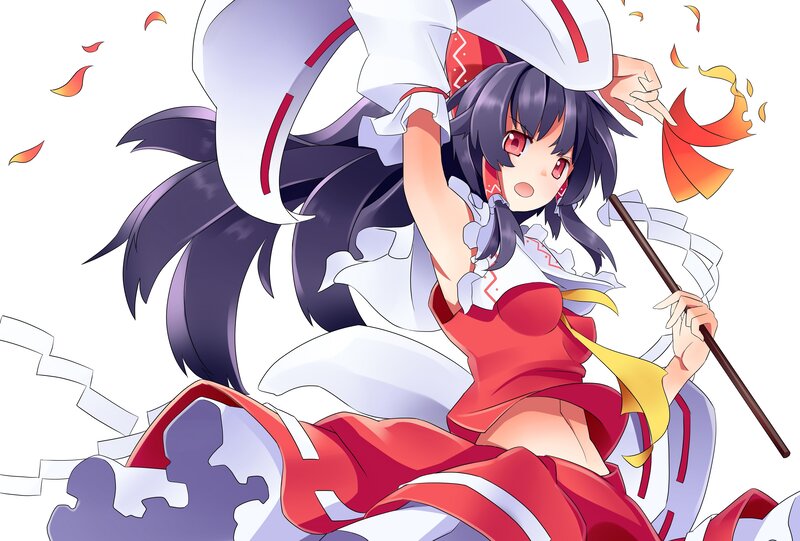 anime girl with red dress