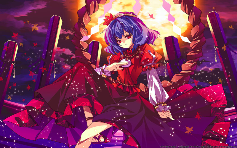 anime girl with red dress