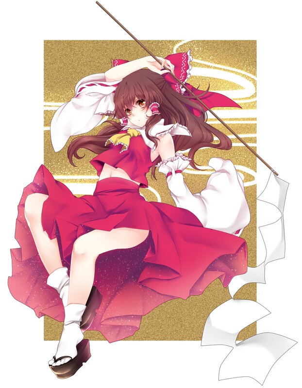anime girl with red dress