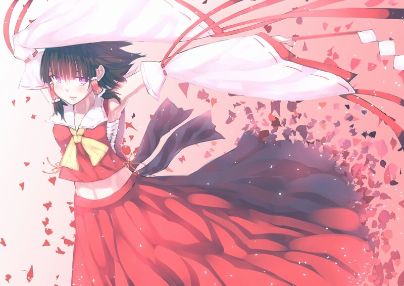 anime girl with red dress