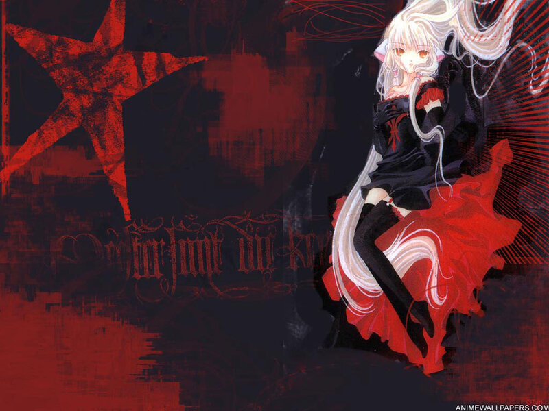 anime girl with red dress