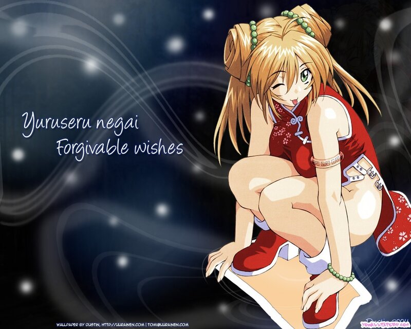 Anime girl with red dress