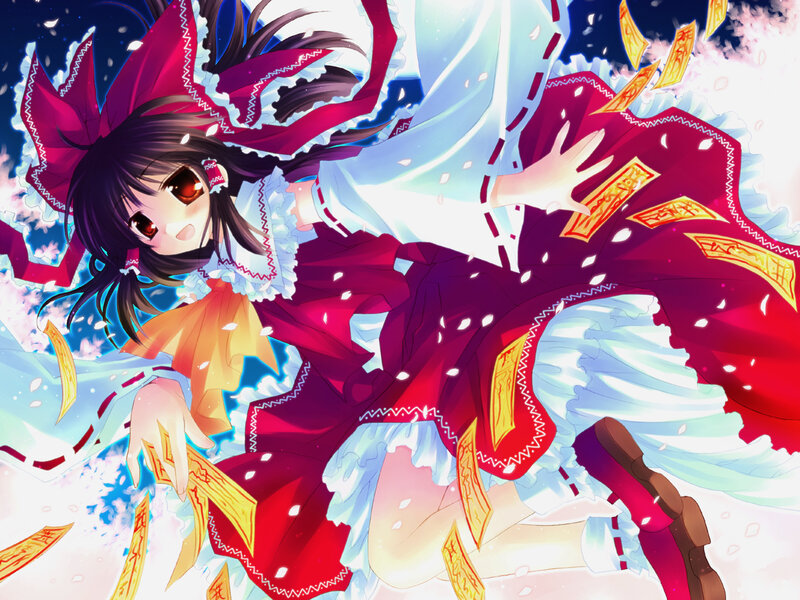 anime girl with red dress