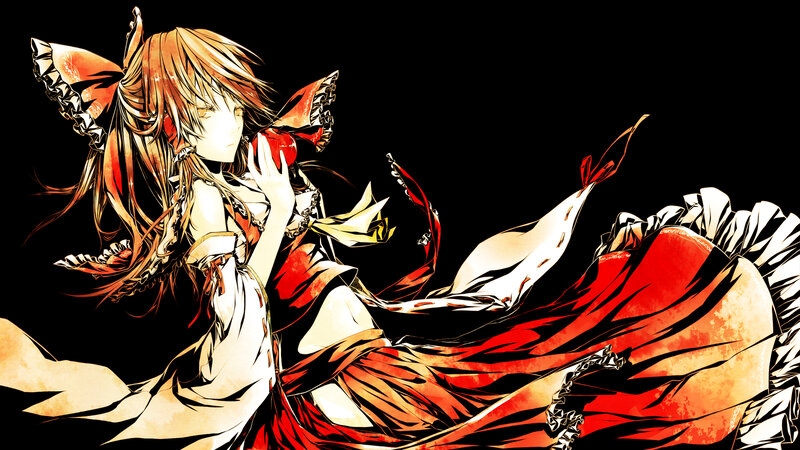 Anime Girl with Red Dress — Dramatic, Manga