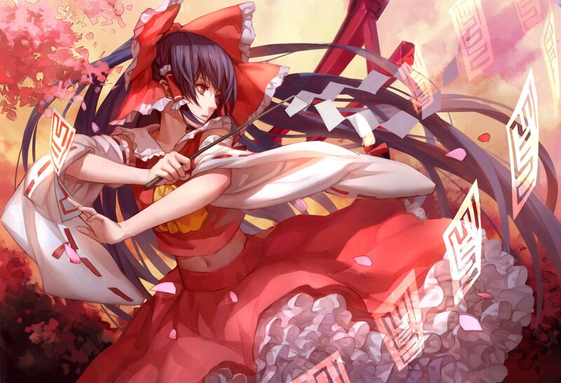 Anime Girl with Red Dress — Dynamic