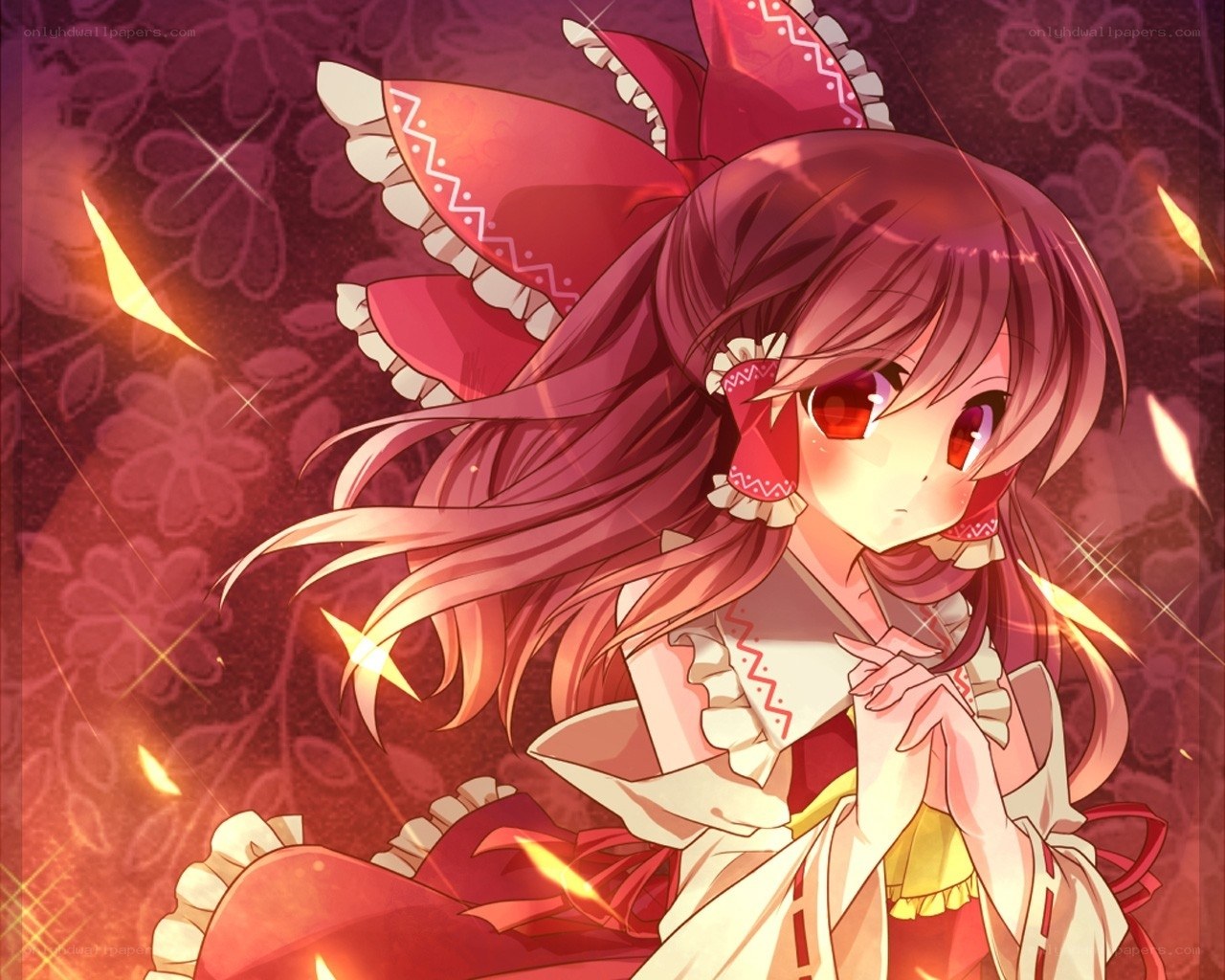 anime girl with red eyes